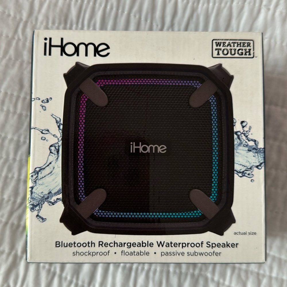 iHome Weather Tough Bluetooth Speaker NIB